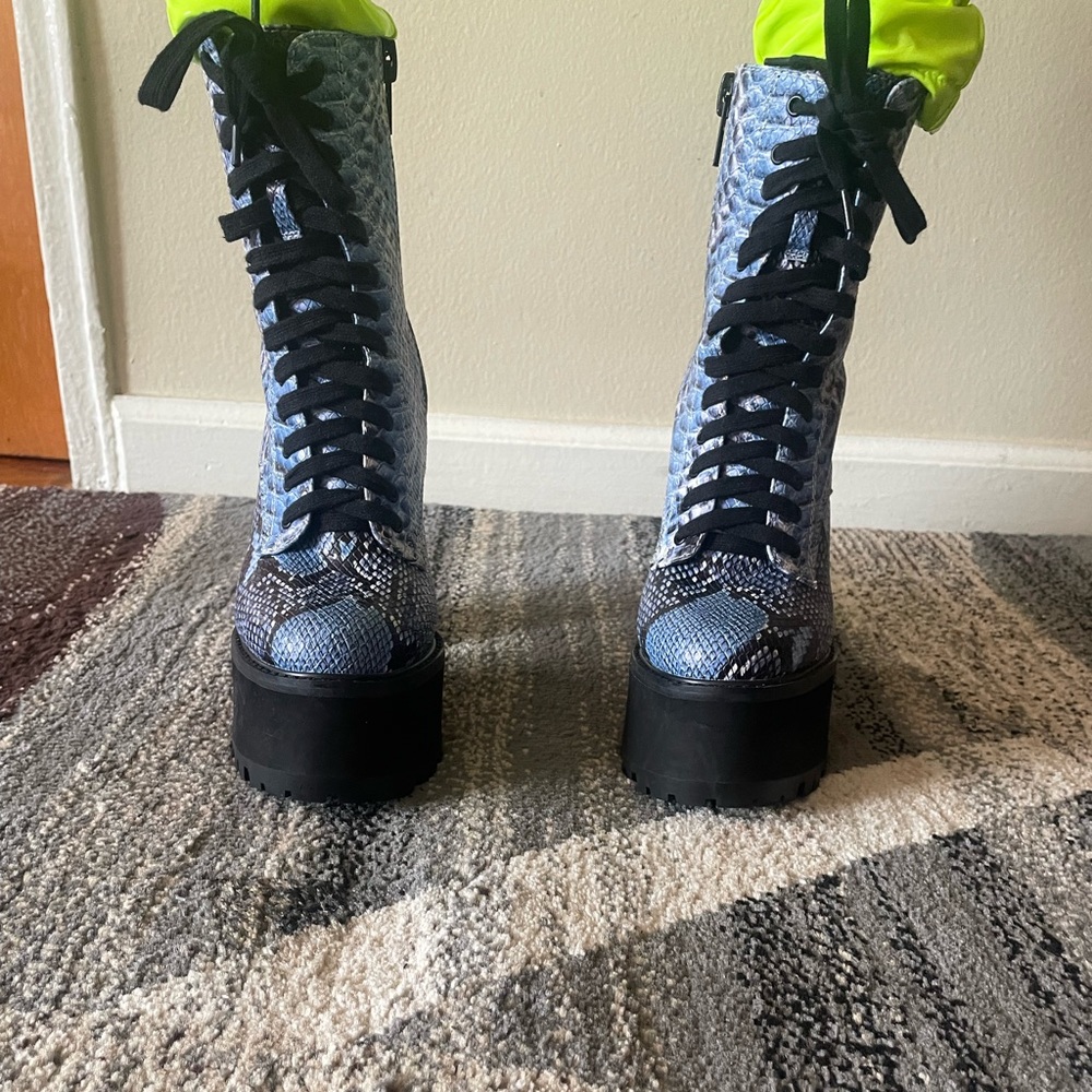 Snakeskin boots